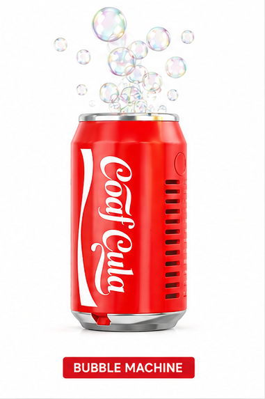 Cool Cola Bubble Machine