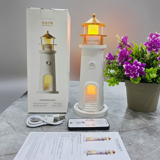 Moonlight Lighthouse Night Lamp | Moon Projector Night Light with Remote Control