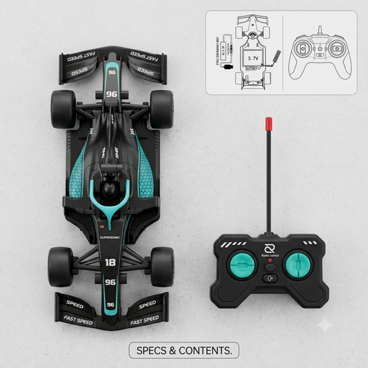 F1 RC Drift Car with Exhaust and Spray