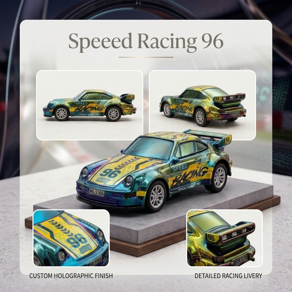 Speed Racing #96 Chrome RC Car