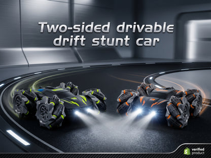 Double-Sided Stunt Drift Car — 2.4GHz RC with Mist Spray