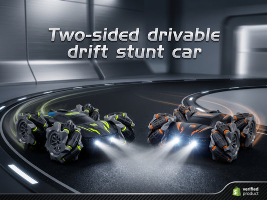 Double-Sided Stunt Drift Car — 2.4GHz RC with Mist Spray